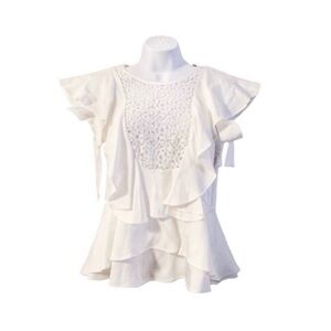 Marissa Webb Marielle Off White Blouse Top